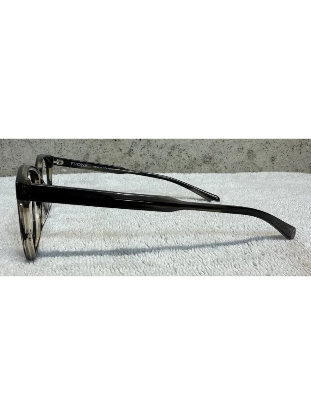 FHONE Boyd TGH 109 Gray Brown Horn Square Eyeglasses Frames 42-20-145 Germany